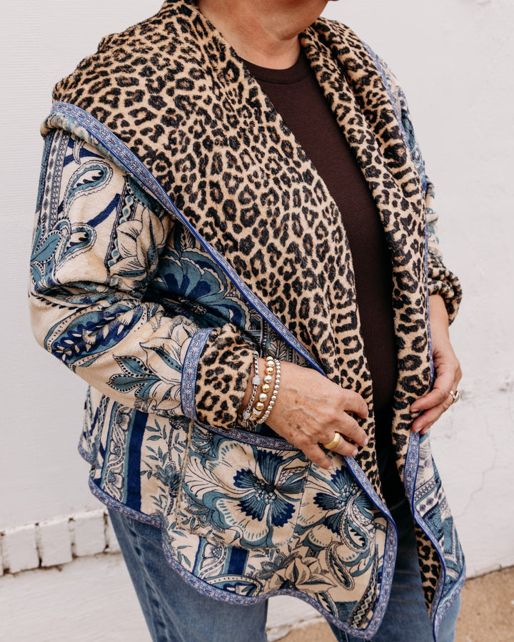 Johnny Was: Joan Sherpa Jacket (Reversible) in Athene (C40426-7)