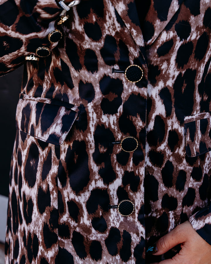 Jade: Leopard Button down Coat (79H5176)