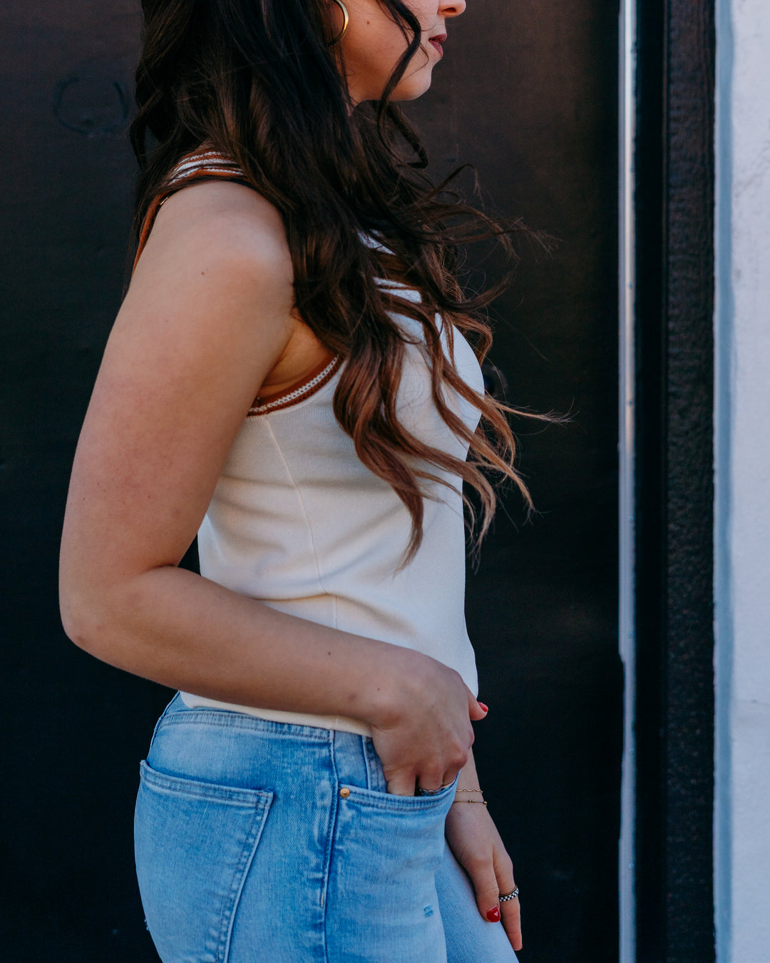 Another Love: Mariah Tank Top in Vintage Cream - The Vogue Boutique