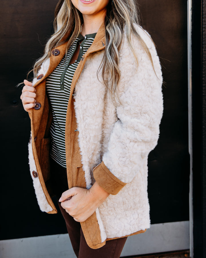 Tribal: Long Sleeve Reversible Coat in Walnut (3239O-8545-0933)