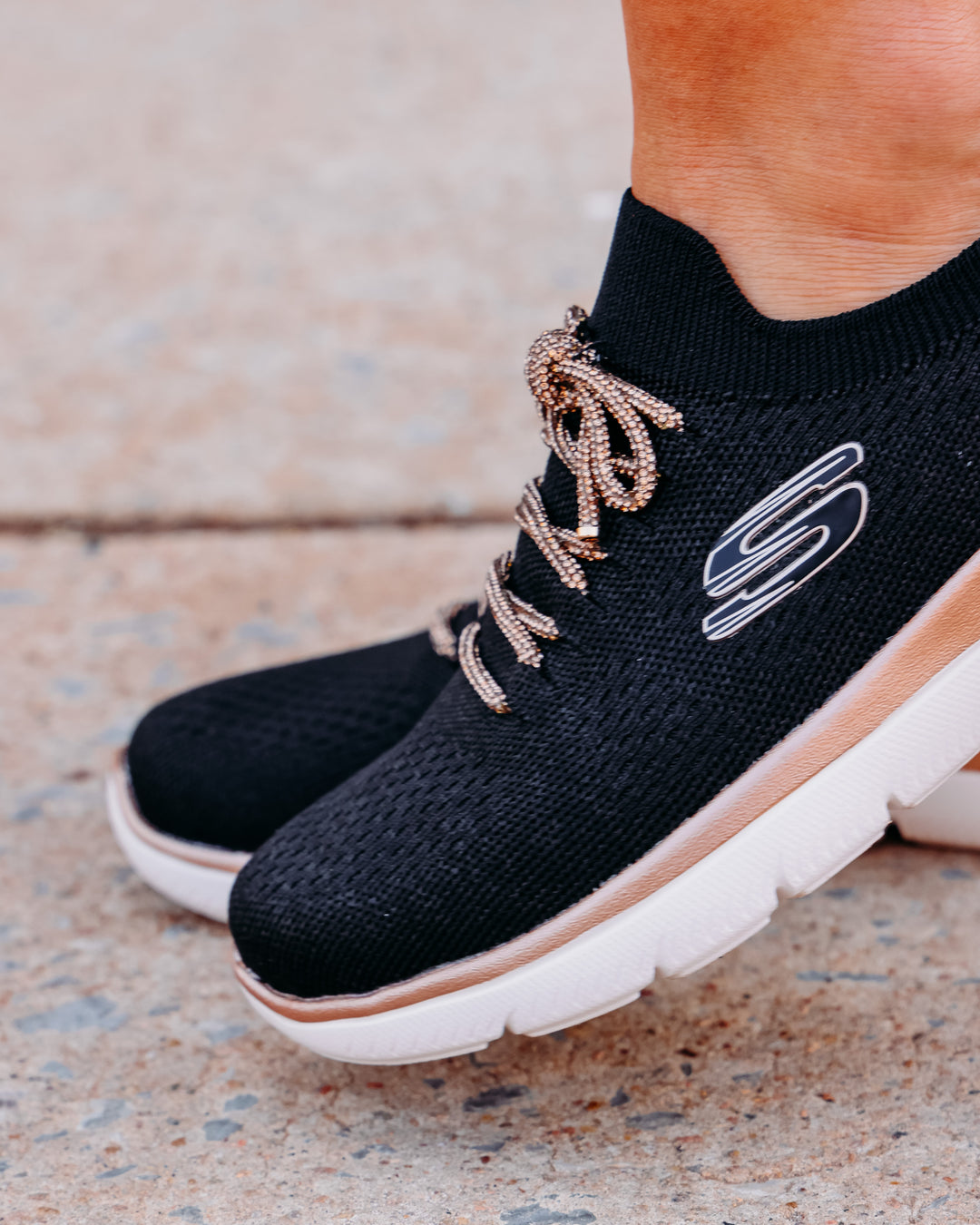 Skechers: Summits - Crystal Dream in Black and Rose Gold (150297)