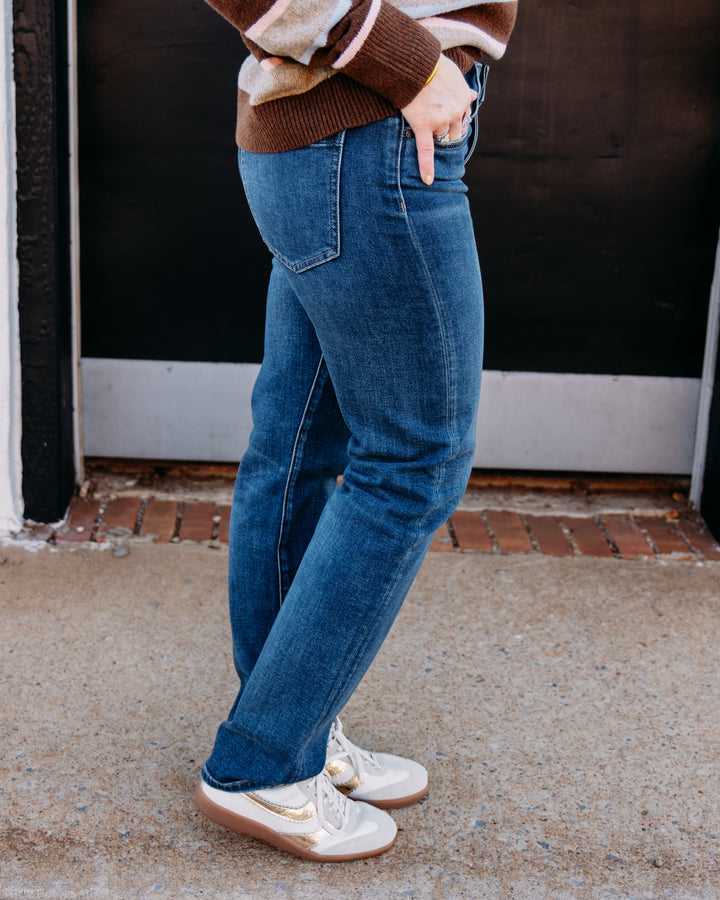Liverpool: Rowan Slim Straight Jeans in Downtown Dusk