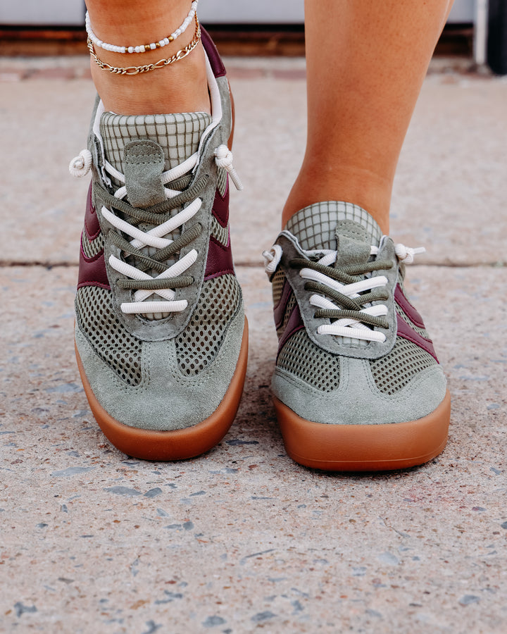 Steve Madden: Verdict Tennis Shoe in Olive/Burgundy (VERD04S139A100)