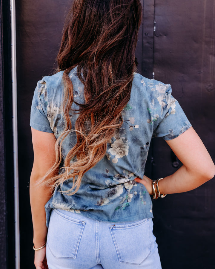 Dear John: Unity Top in Sea Glass Garden (DKN2083D8SGG-S)