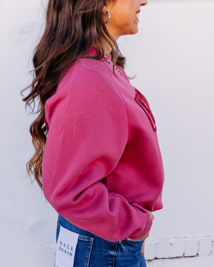UGG: Ugg Logo Crewneck in Strawberry (1171477-SRWB)
