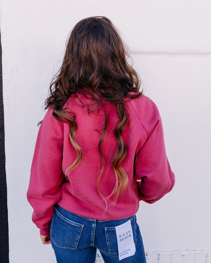 UGG: Ugg Logo Crewneck in Strawberry (1171477-SRWB)