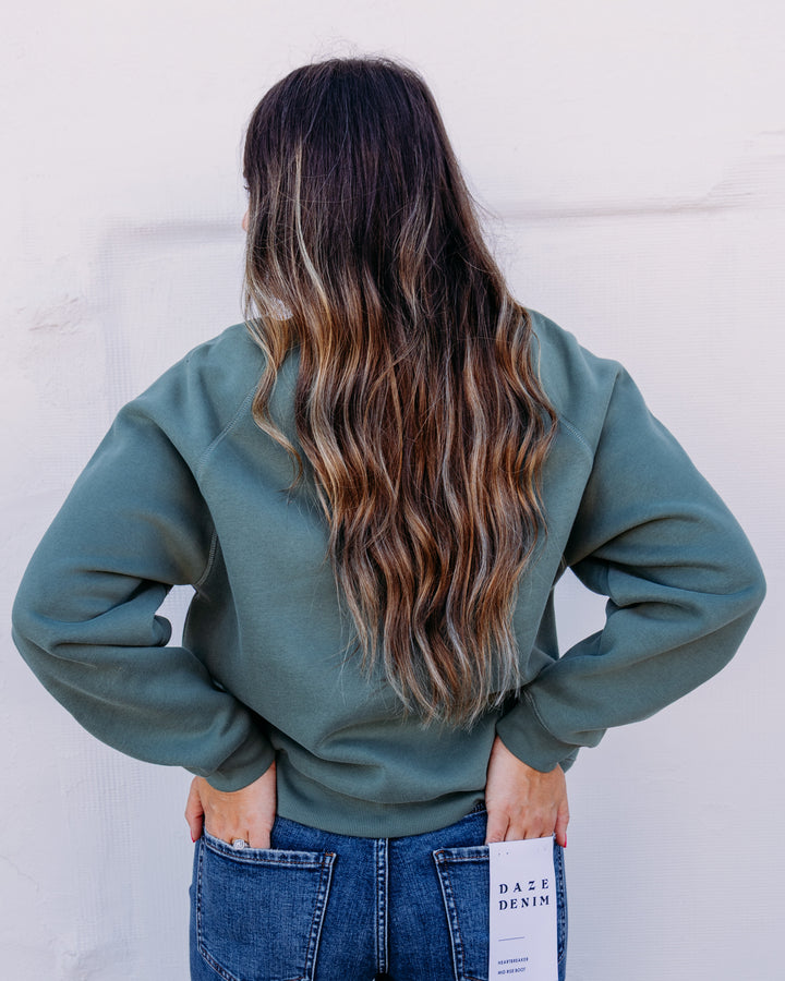UGG: Ugg Logo Crewneck in Green Stone (1171477-GNST)