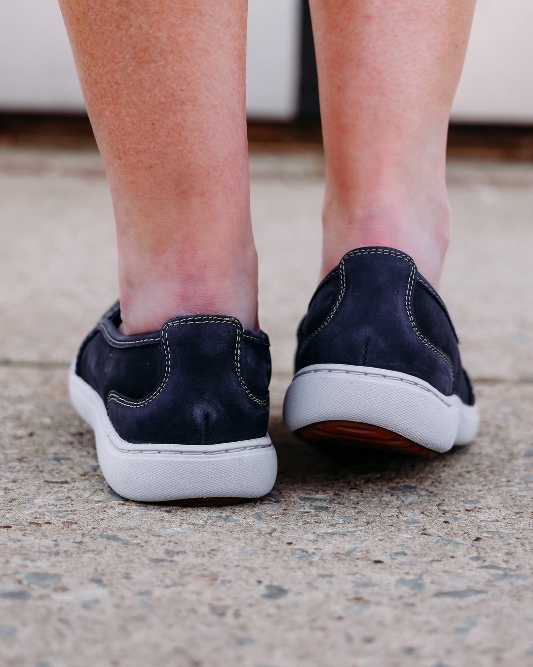 Clarks: Nalle Violet Navy Leather - The Vogue Boutique