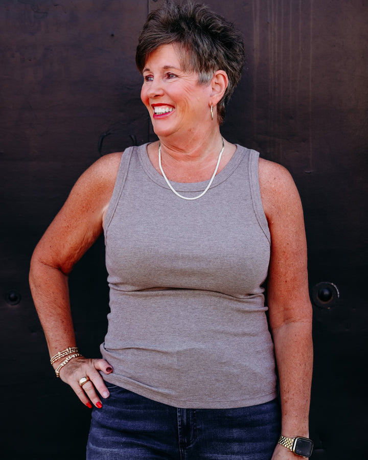 Thread & Supply: Edlin Tank in Heather Ash Brown