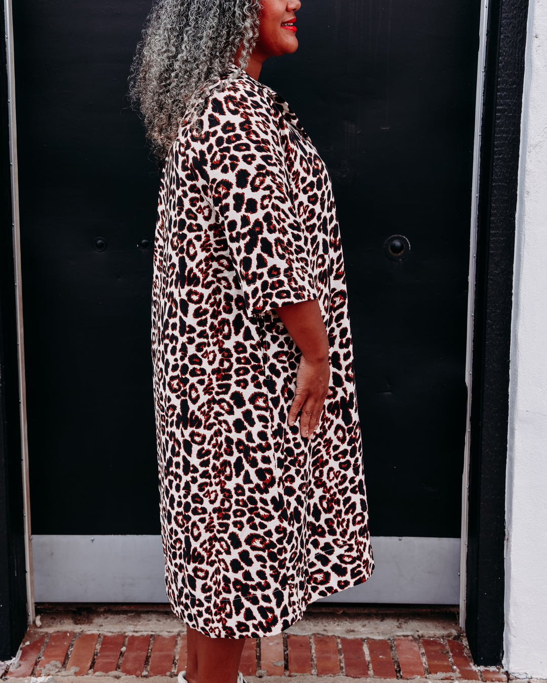 Uncle Frank: Leopard Dress in Brown (72589)