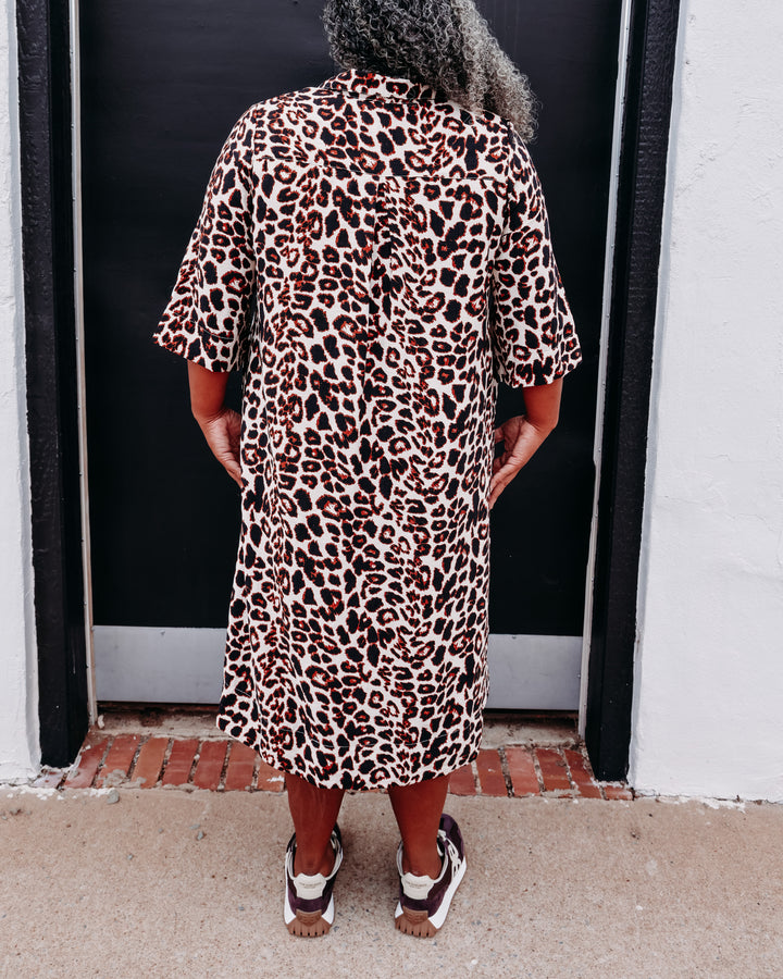 Uncle Frank: Leopard Dress in Brown (72589)