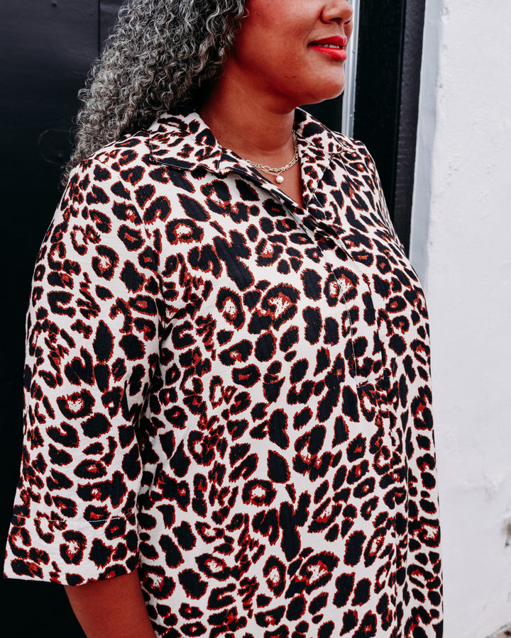 Uncle Frank: Leopard Dress in Brown (72589)