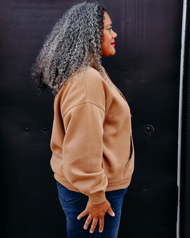 UGG: W UGG Logo Hoodie in Chestnut