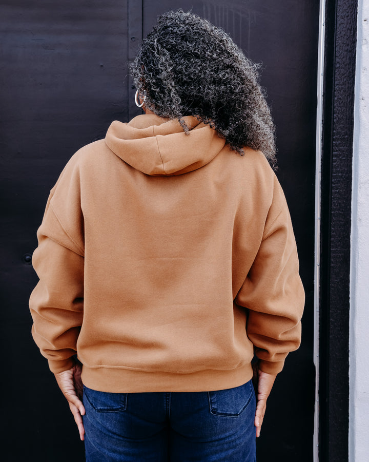 UGG: W UGG Logo Hoodie in Chestnut