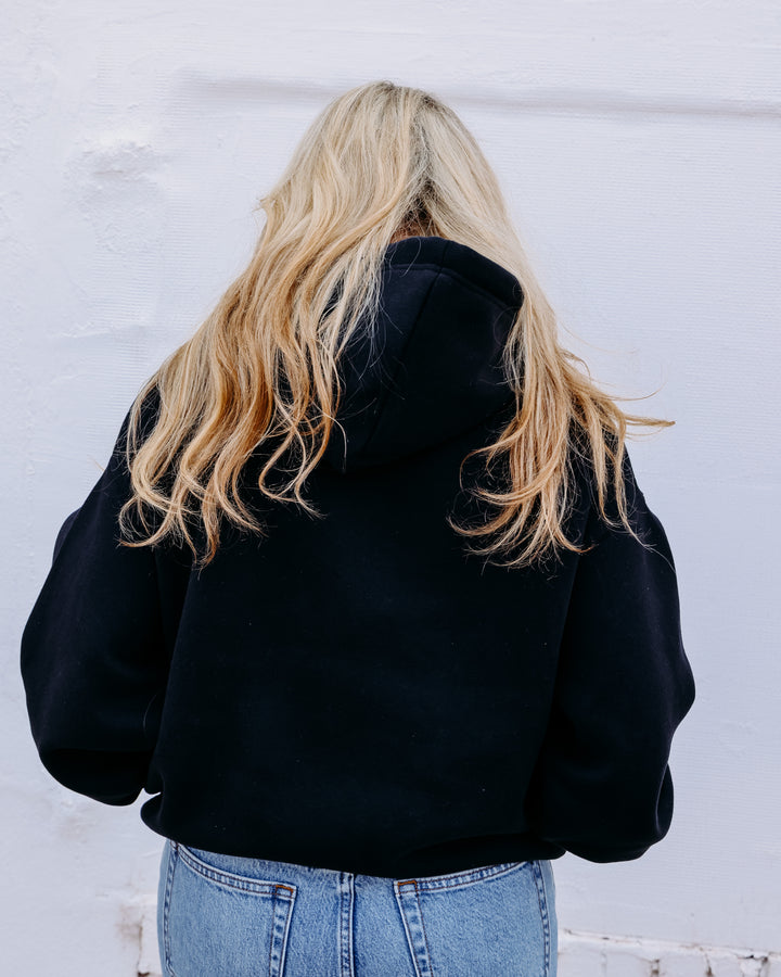 UGG: W UGG Logo Hoodie in Black