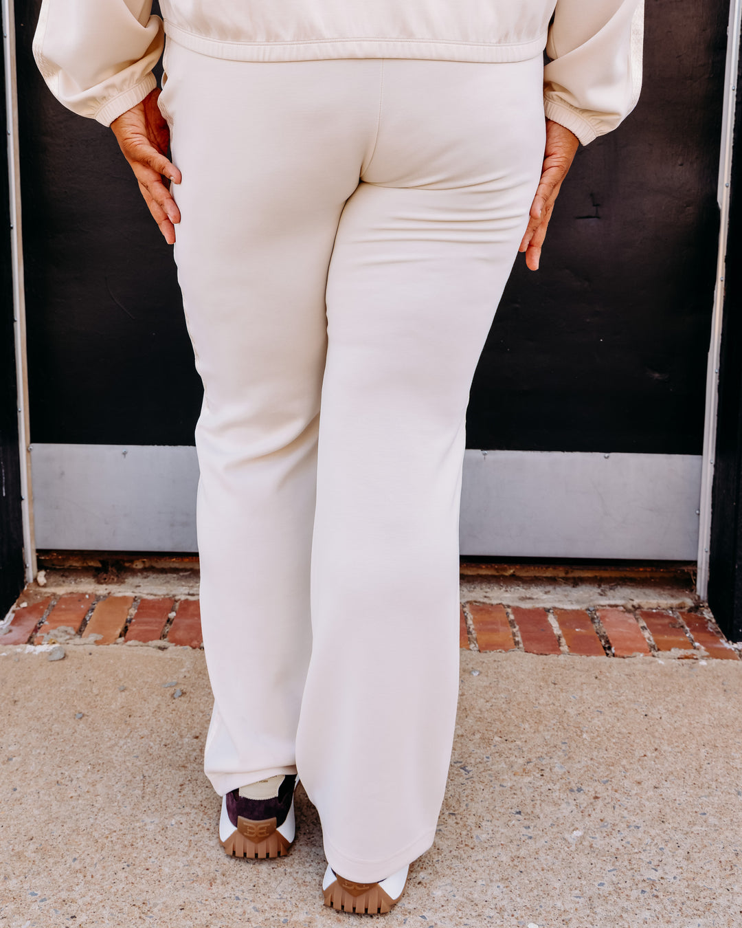 Esqualo: Trousers E-Monogram Modal in Bisuit (F2605510)
