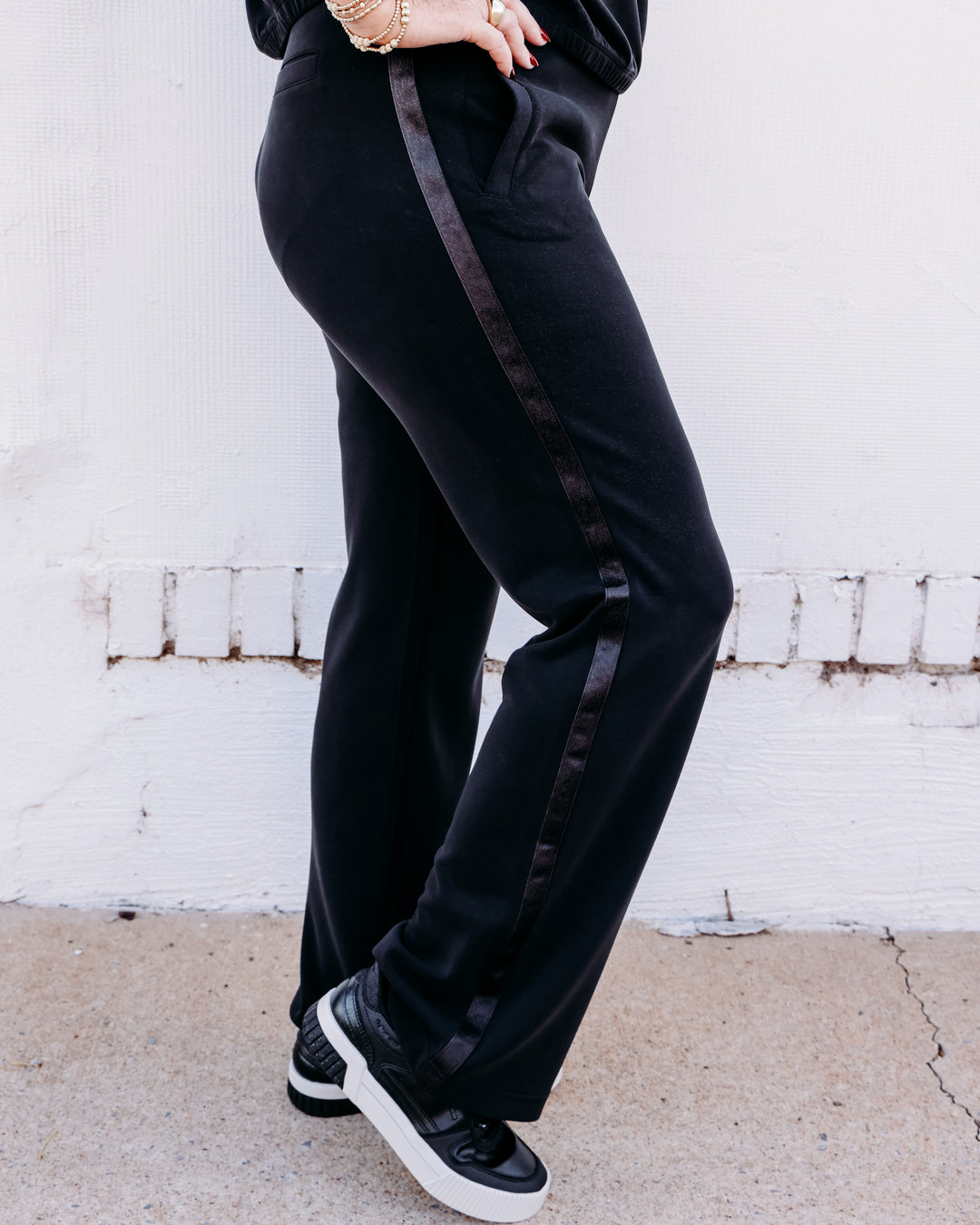 Esqualo: Trousers E-Monogram Modal in Black (F2605510)