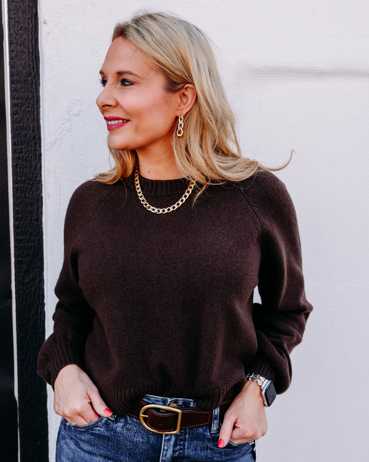 Z Supply: Coming Up Sweater in Dark Chocolate (ZW261972)