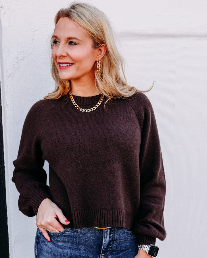 Z Supply: Coming Up Sweater in Dark Chocolate (ZW261972)