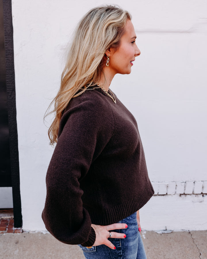 Z Supply: Coming Up Sweater in Dark Chocolate (ZW261972)