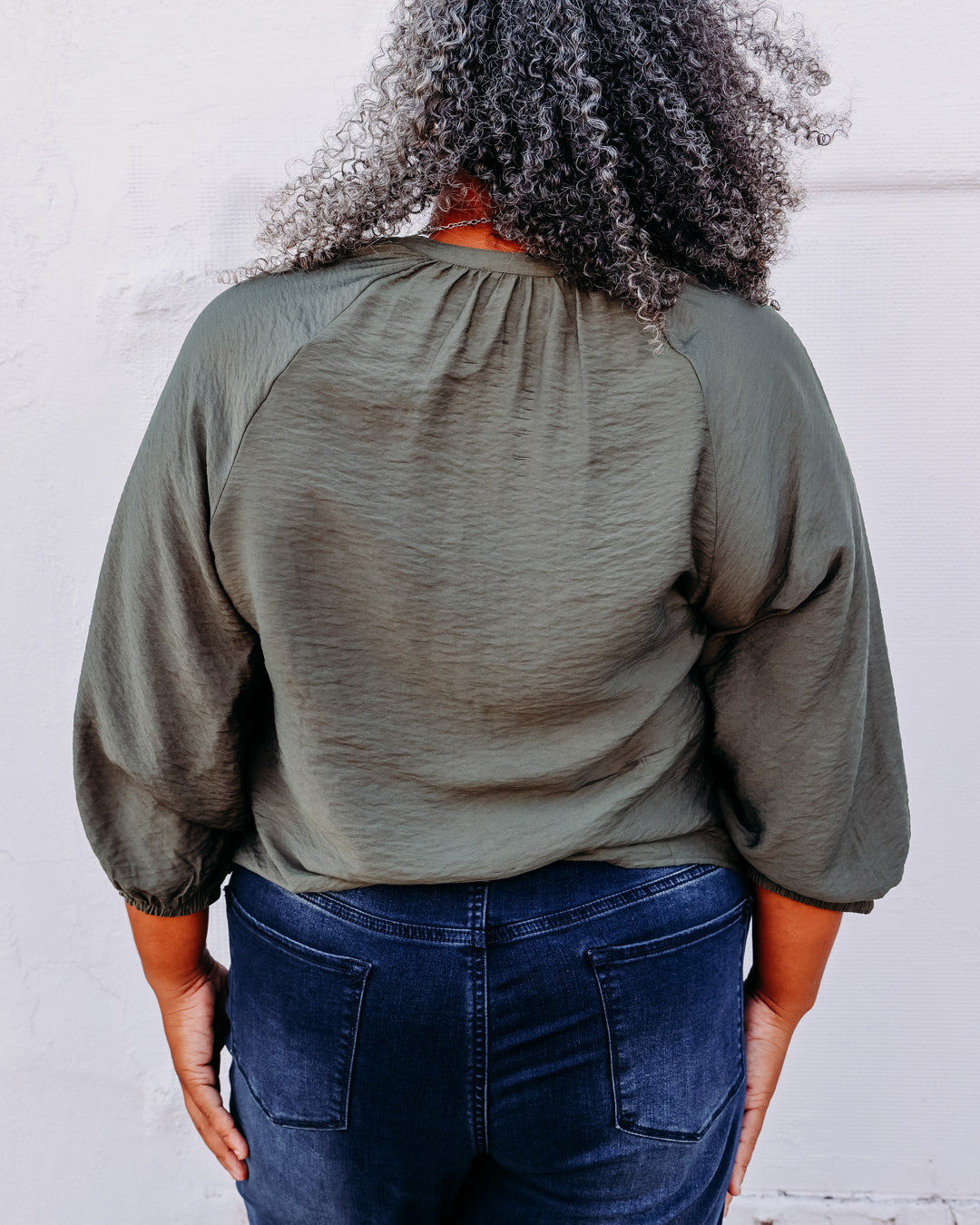 French Dressing Jeans: Colorful Button Down Shirt in Olive 7304869