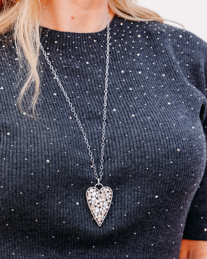 Esqualo: Sweater Short Sleeve Studs in Dark Gray (F2602539)