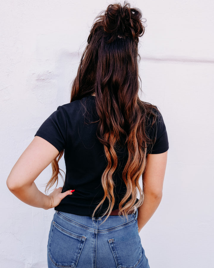 Thread & Supply: Annie Short Sleeve Tee Black