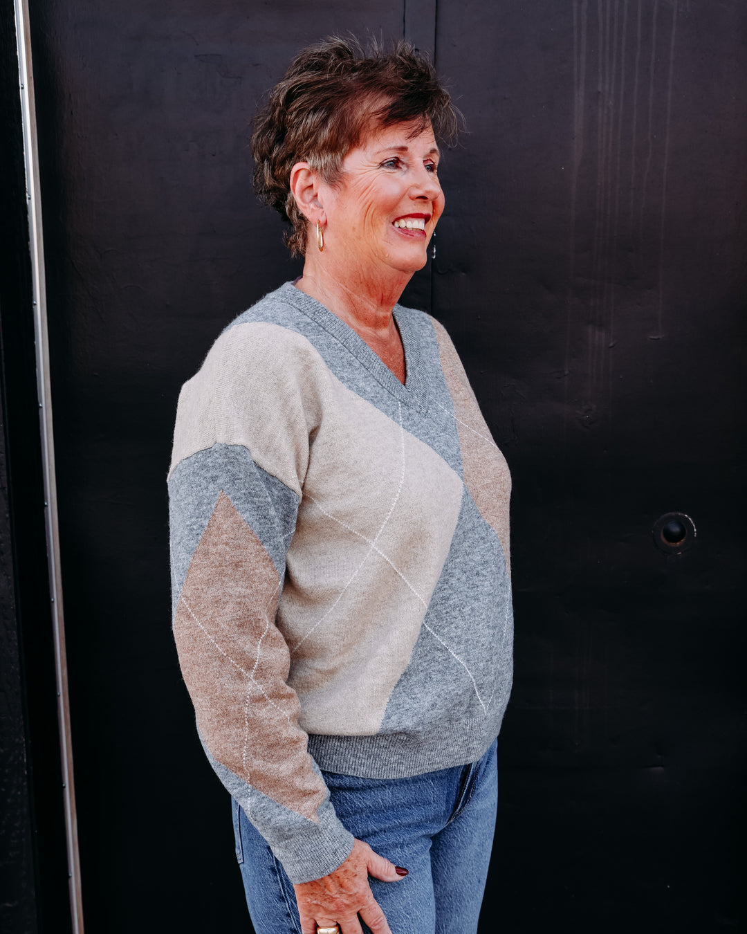 Esqualo: Sweater Argile in Print (F2602550)