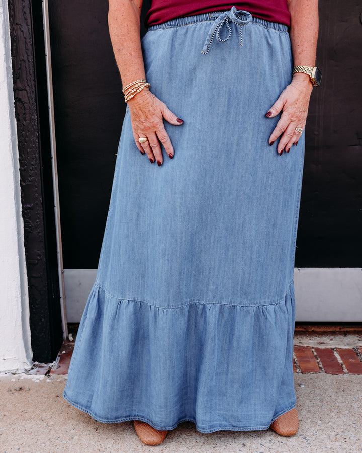 Thread & Supply Darla Skirt in Mariana Wash (B2547LZTTS)
