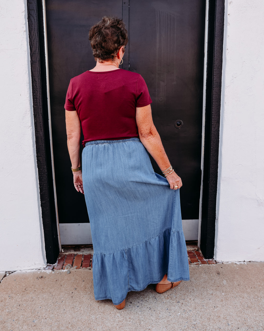Thread & Supply Darla Skirt in Mariana Wash (B2547LZTTS)