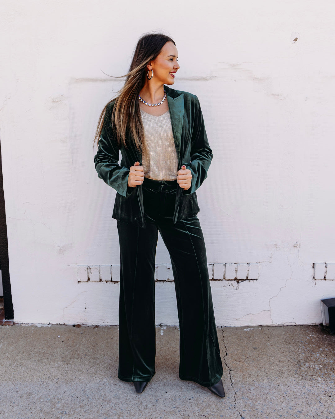 Elan: Blazer in Emerald (Ve8578)