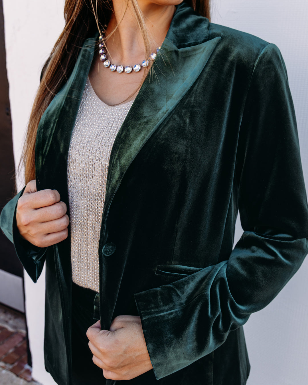 Elan: Blazer in Emerald (Ve8578)