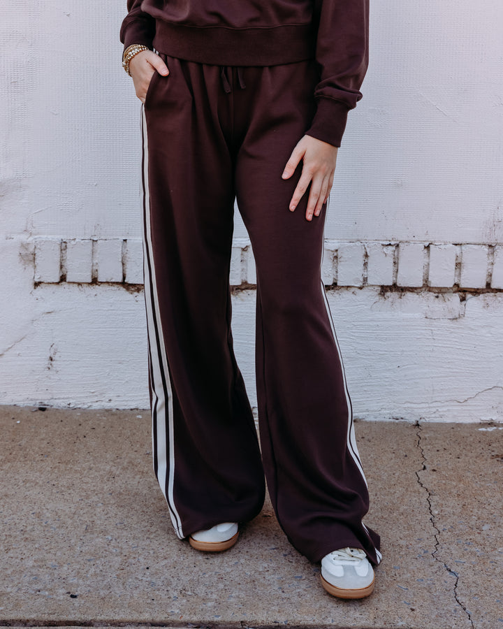 Z Supply: Breakaway Track Pant in Dark Chocolate ZVP263585S