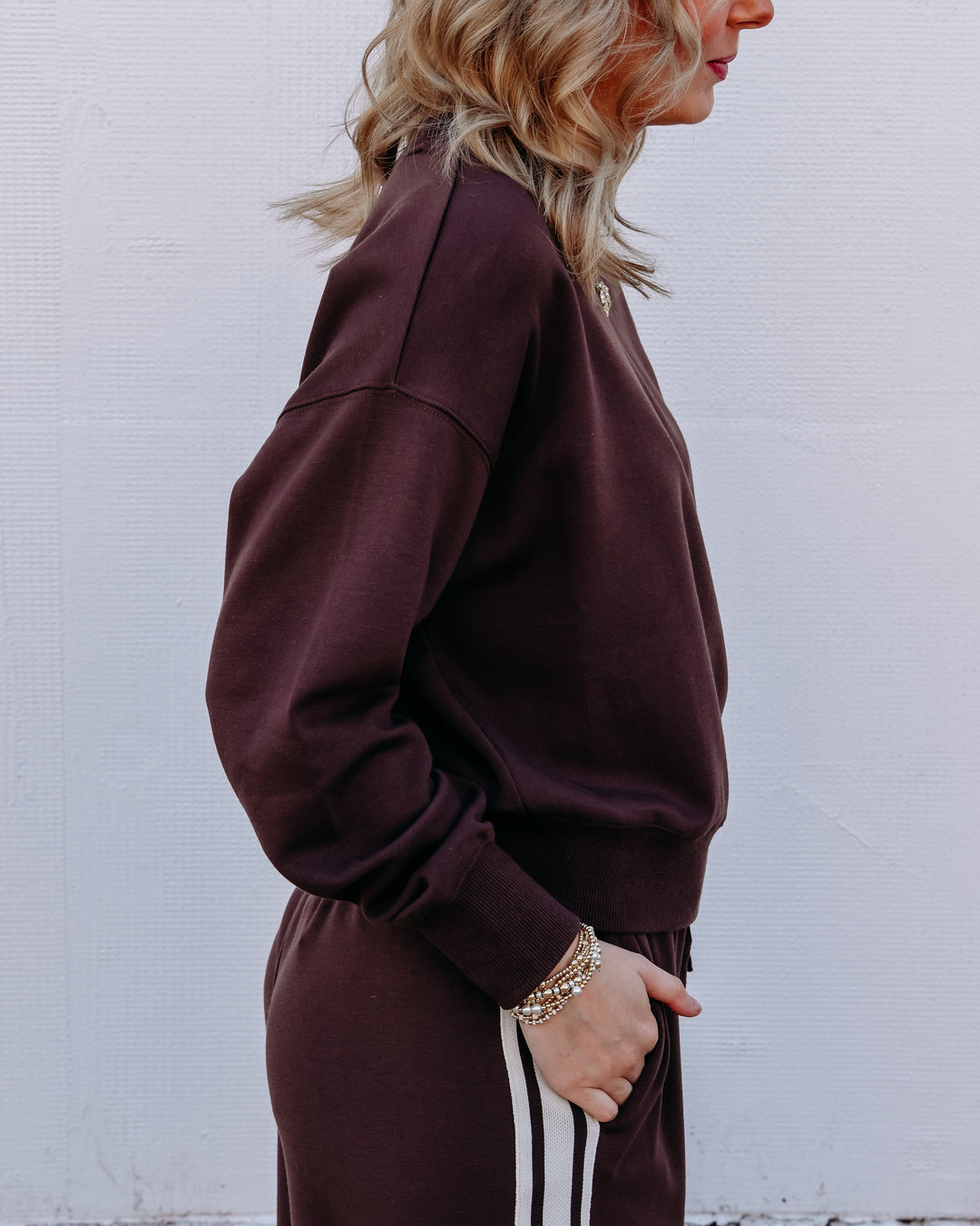 Z Supply: Comeback Sweatshirt in Dark Chocolate ZVT263584S