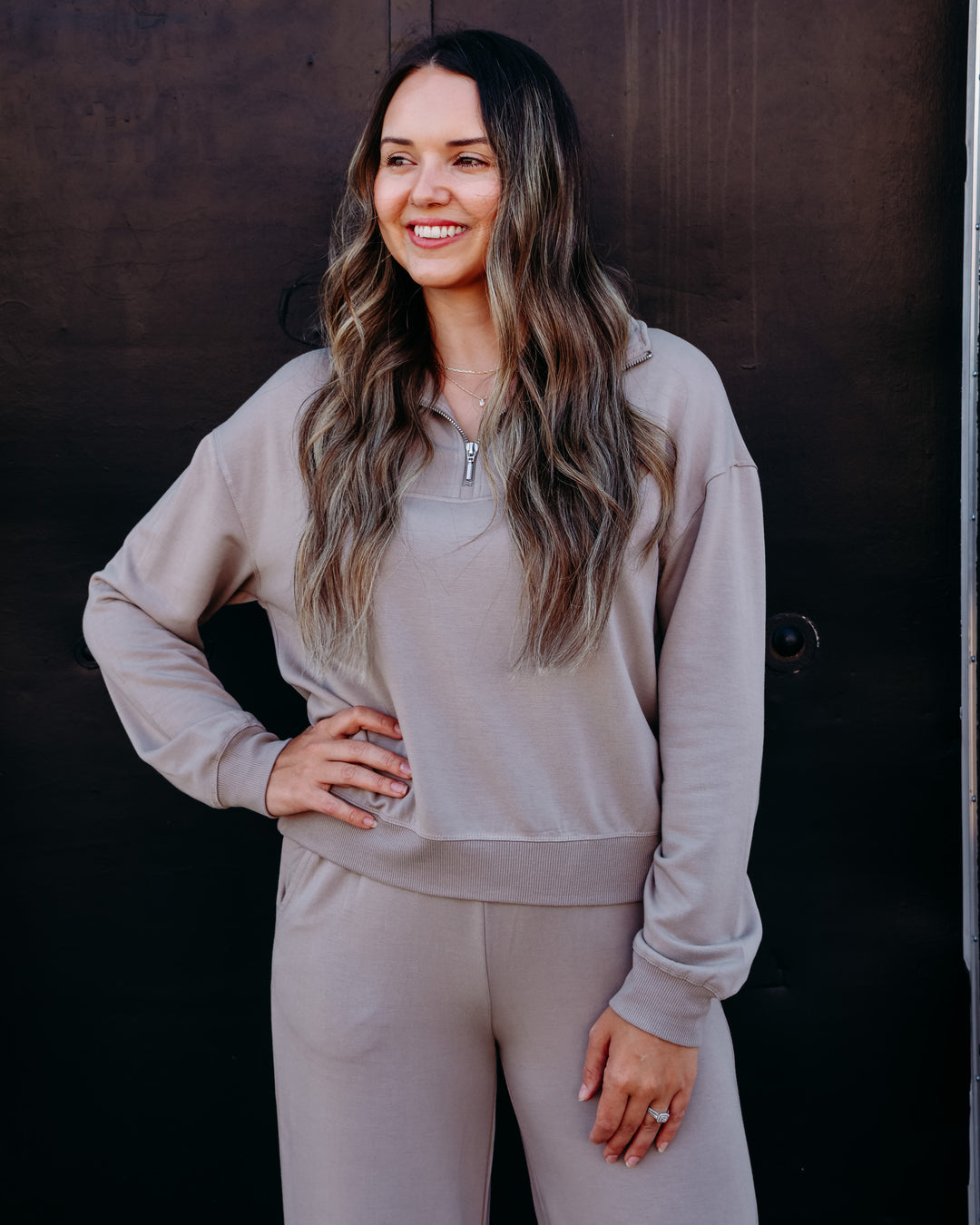 Z Supply: Gate Check Modal Sweatshirt in Wild Mushroom (ZTC63295)