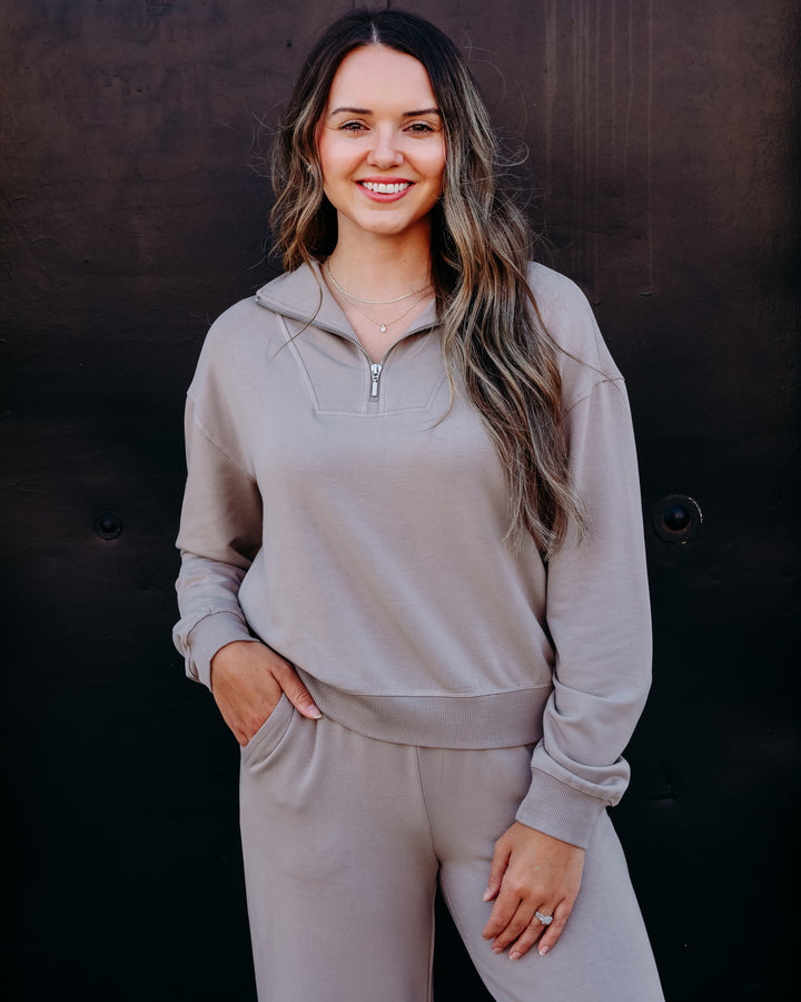 Z Supply: Gate Check Modal Sweatshirt in Wild Mushroom (ZTC63295)