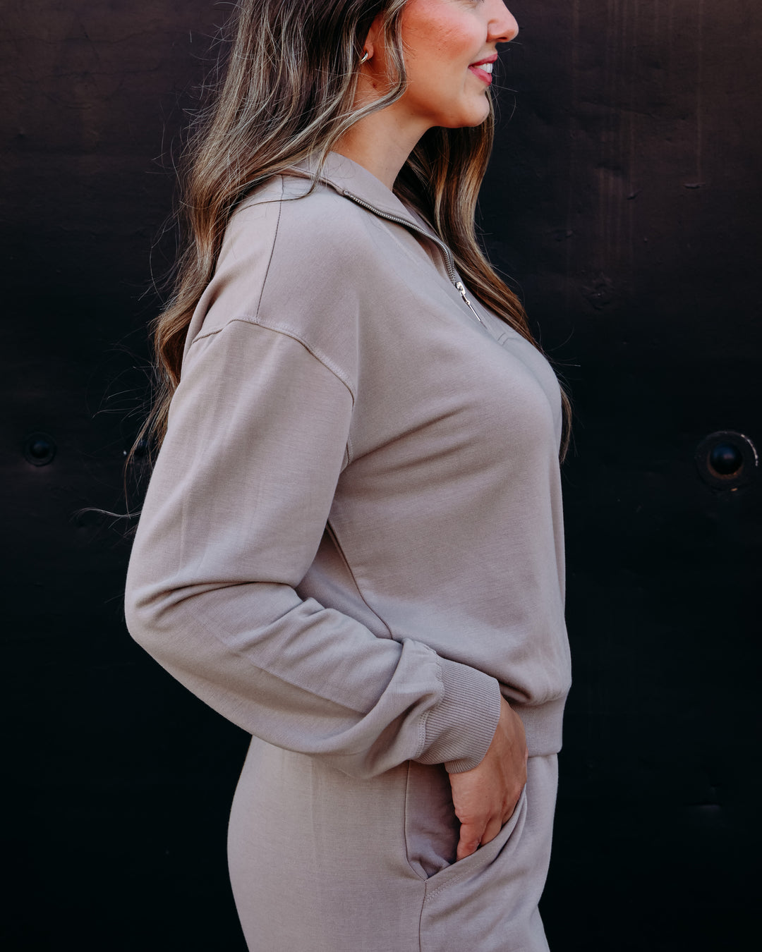 Z Supply: Gate Check Modal Sweatshirt in Wild Mushroom (ZTC63295)