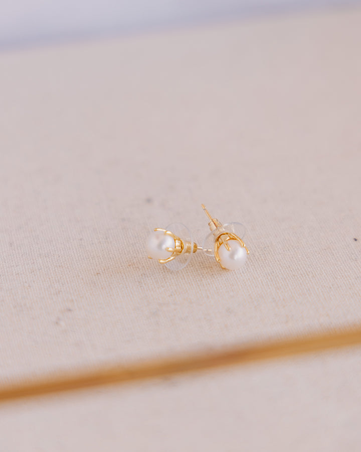 Kendra Scott: Ashton Gold Pearl Stud Earrings