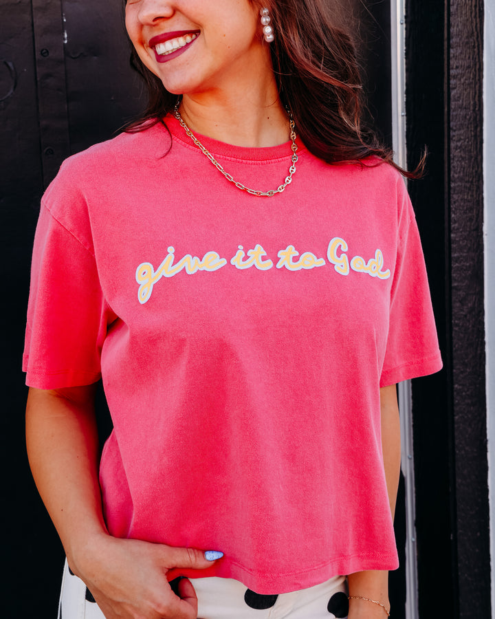 Poppy & Pine: Give It To God Crop-Tee