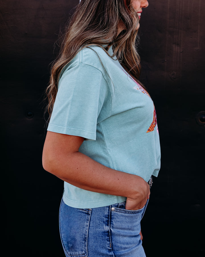 Poppy & Pine: Bandana Pinwheel Crop-Tee