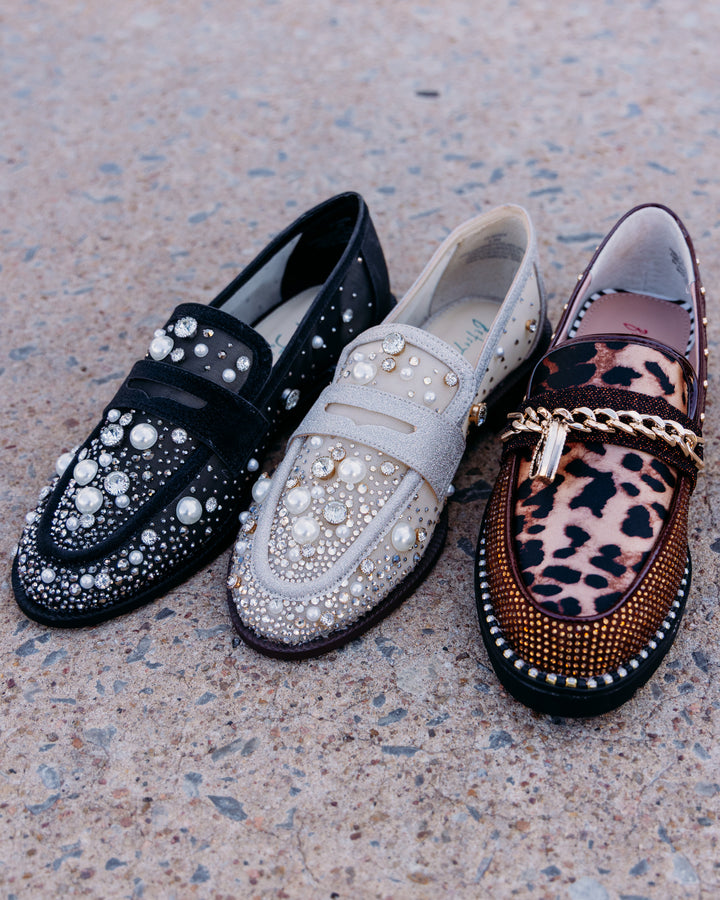 Betsey Johnson: Alfie leopard in Dark Brown Loafer