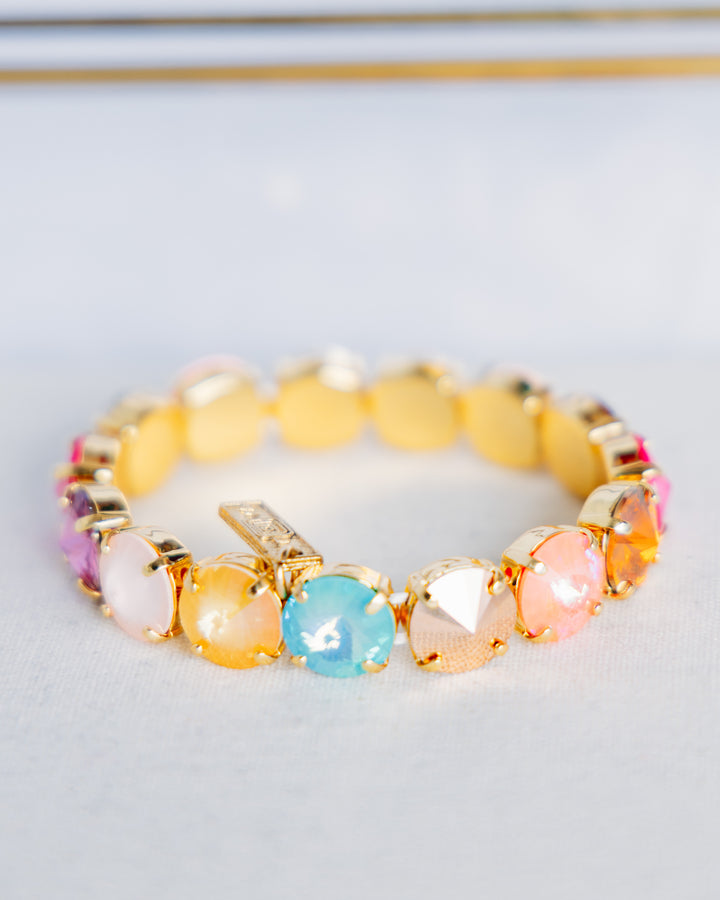 TOVA: (B7077CCO-M) Croatia Stretch Bracelet Candy Crush Opal