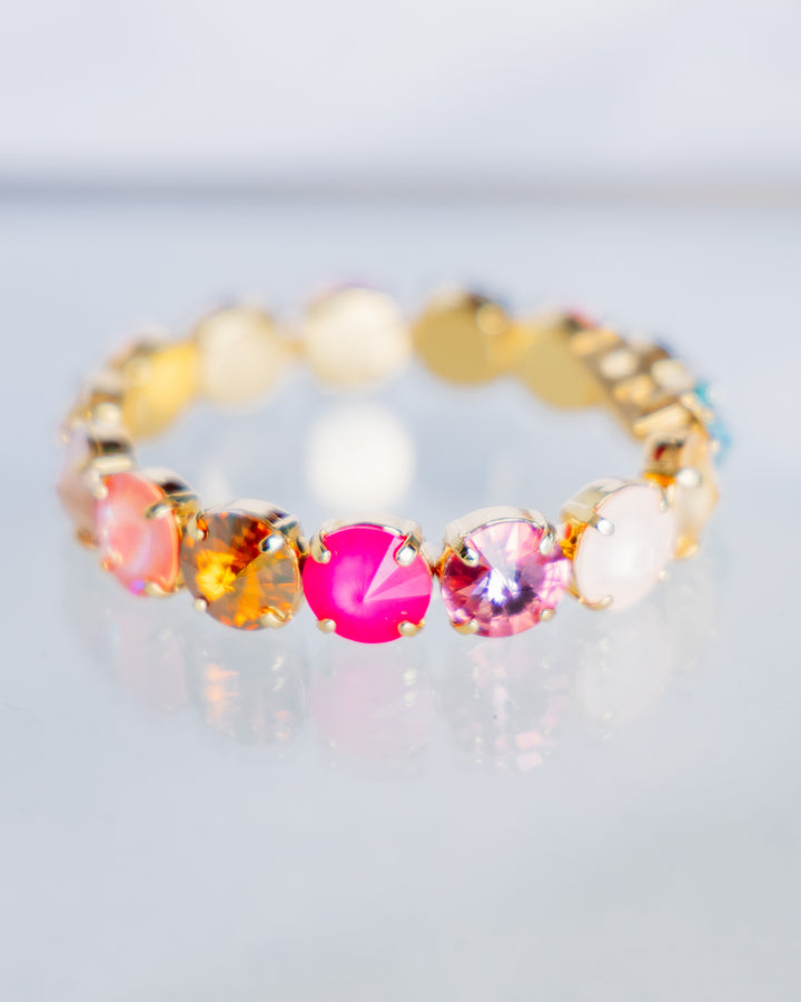 TOVA: (B7077CCO-M) Croatia Stretch Bracelet Candy Crush Opal