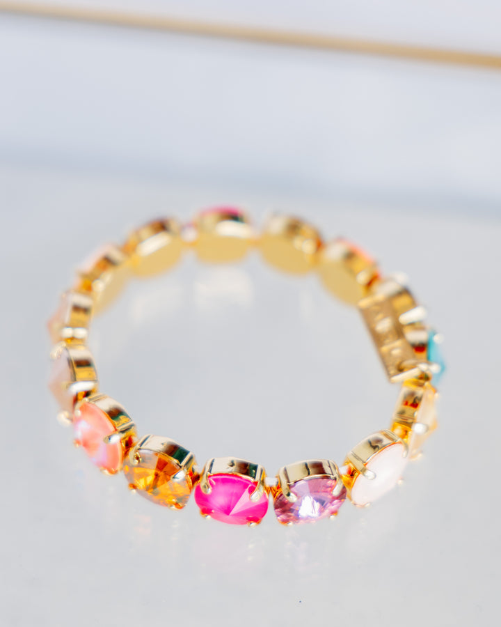 TOVA: (B7077CCO-M) Croatia Stretch Bracelet Candy Crush Opal