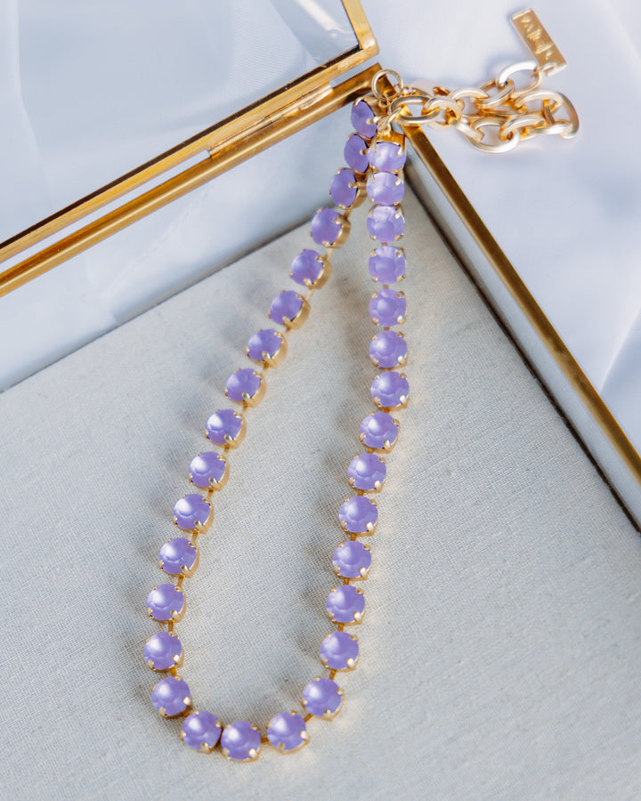 TOVA: (N5715VM) Oakland Necklace Violet Matt
