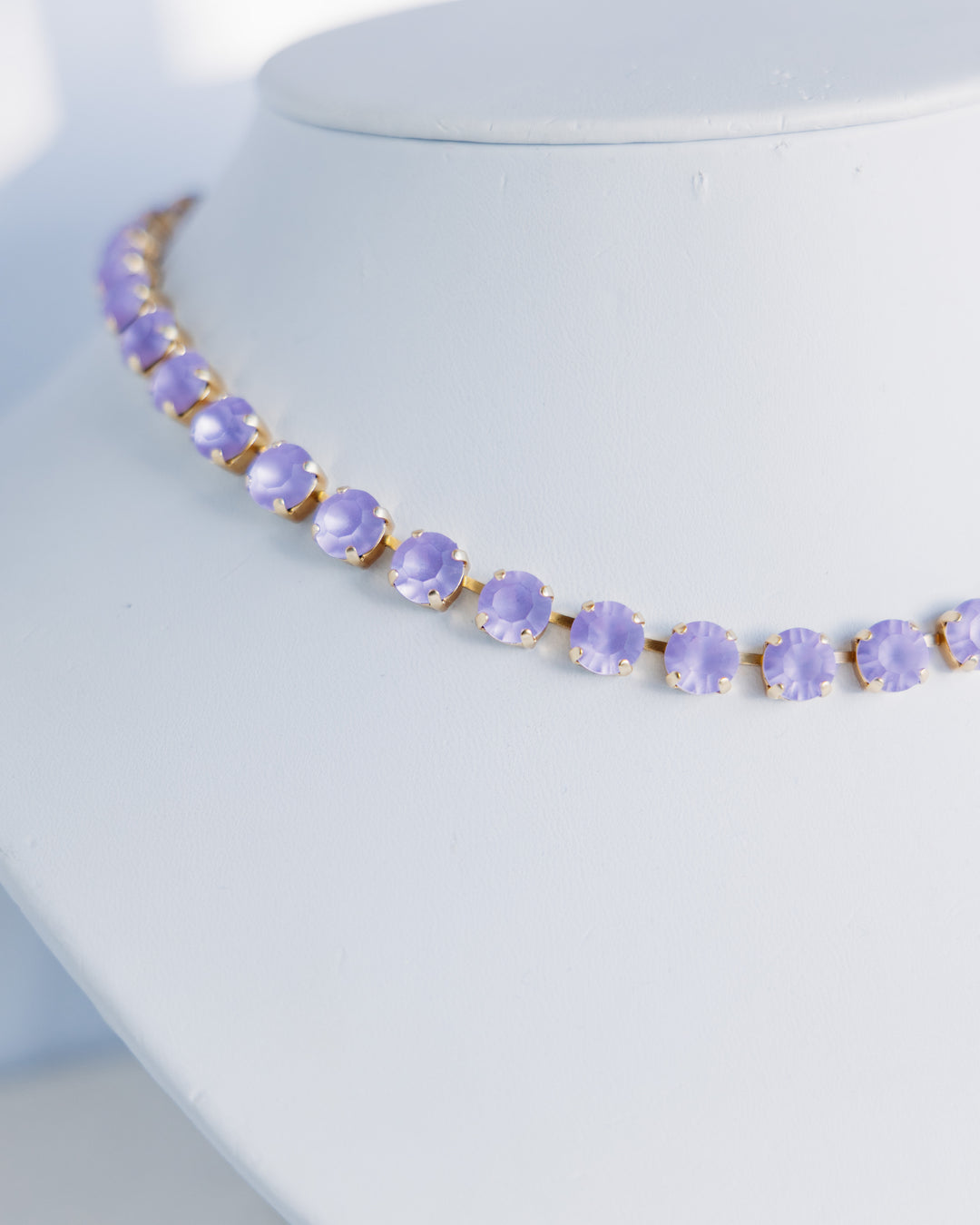 TOVA: (N5715VM) Oakland Necklace Violet Matt