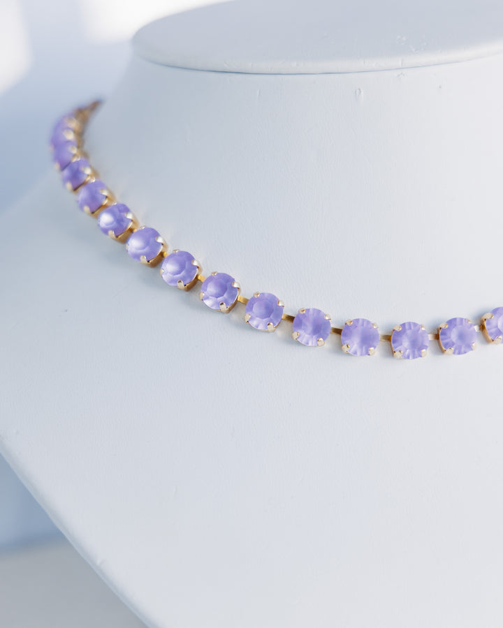 TOVA: (N5715VM) Oakland Necklace Violet Matt
