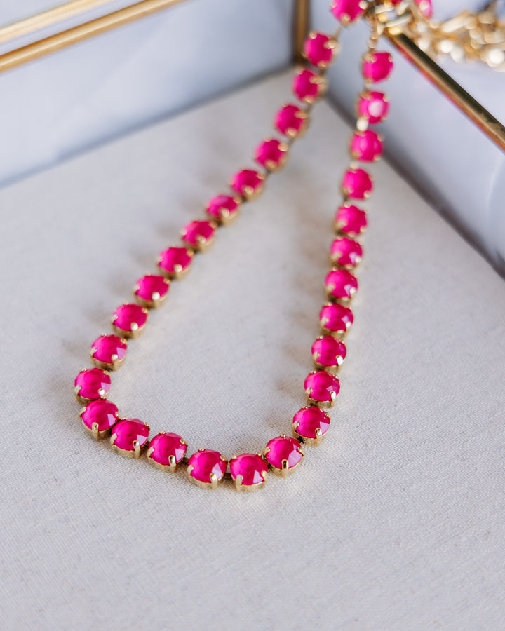 TOVA: (N5715UOR) Oakland Necklace Ultra Orchid
