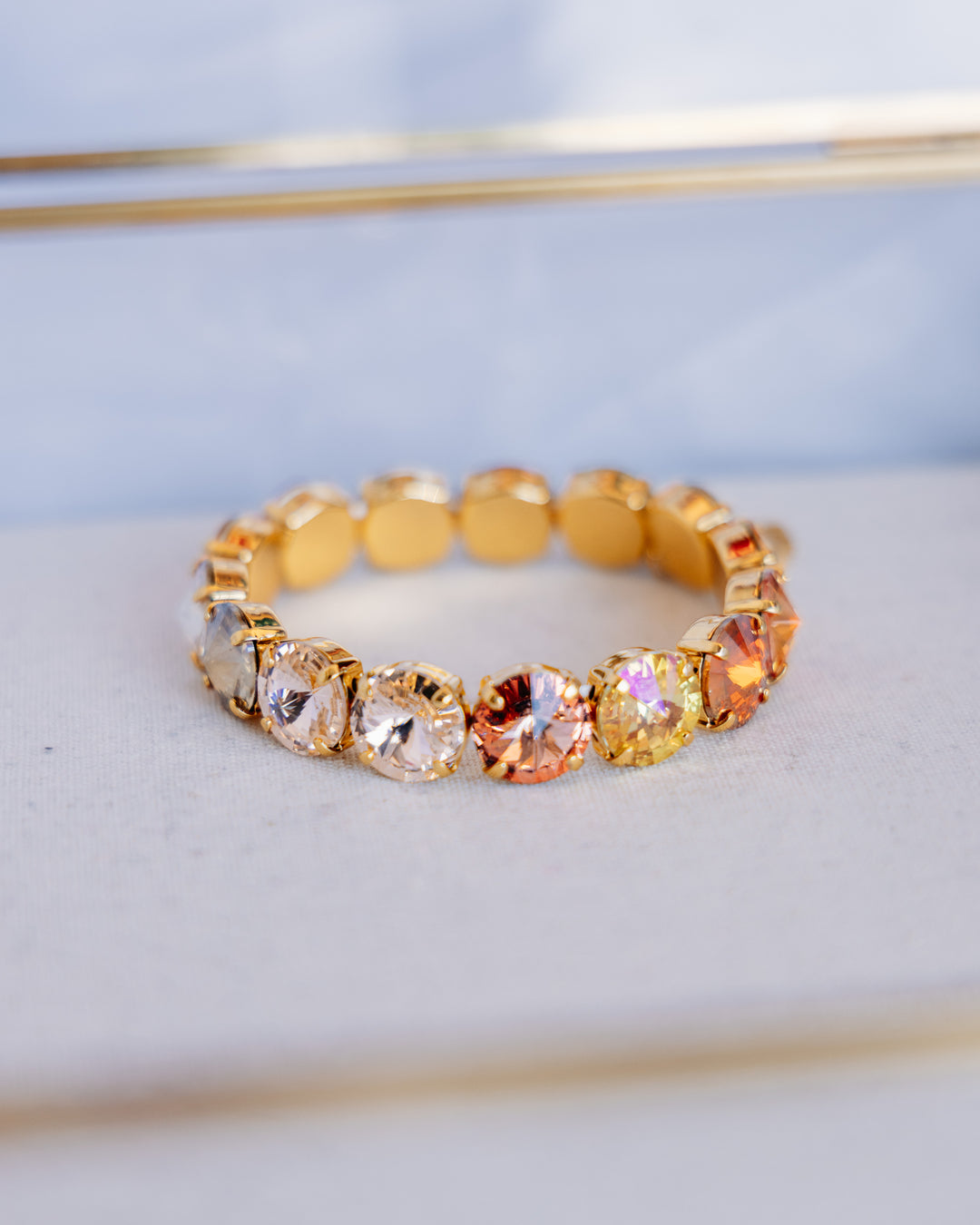 TOVA: (B7077CGB) Croatia Stretch Bracelet Candy Glam Blush