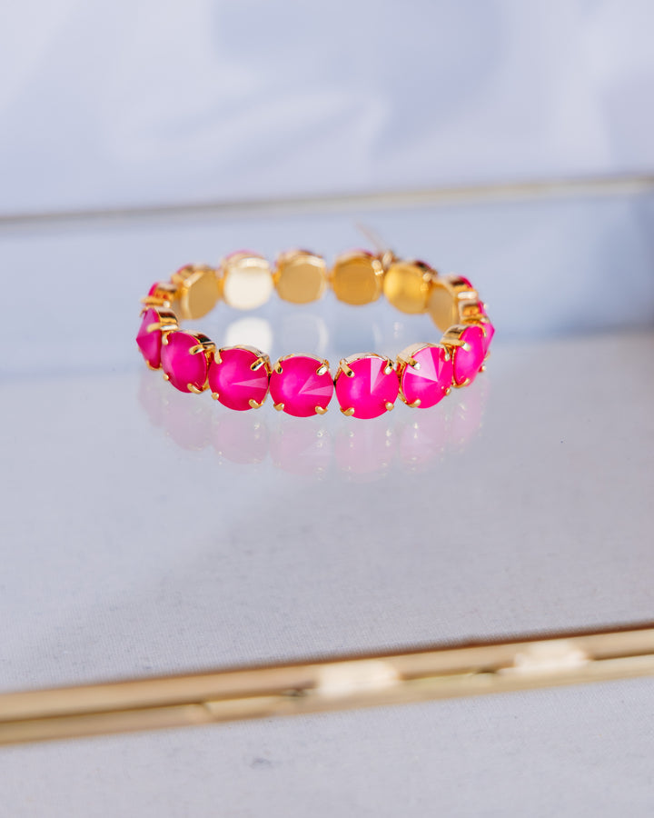 TOVA: (B7077UO-M) Croatia Stretch Bracelet Ultra Orchid